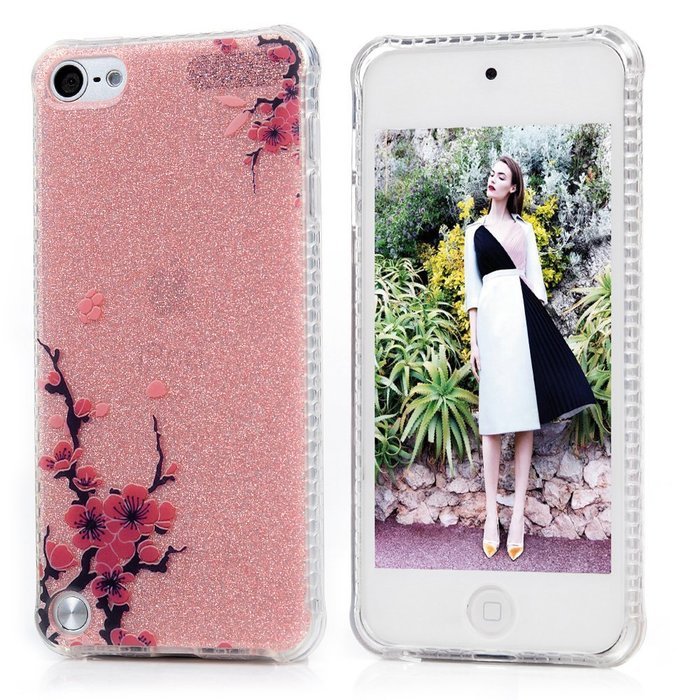 Badalink iPod Touch 5 Case Soft TPU Shockproof Easy Grip Rubber Bumper Frame + PC Back Shell with Color-fading... N82