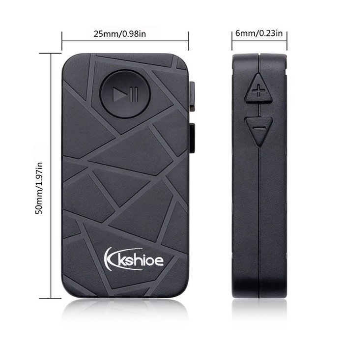 Kshioe Bluetooth 4.1 Audio Music Receiver A2dp Wireless Adapter with 3.5mm Hands Free Calling for Iphone, Cellphone...
