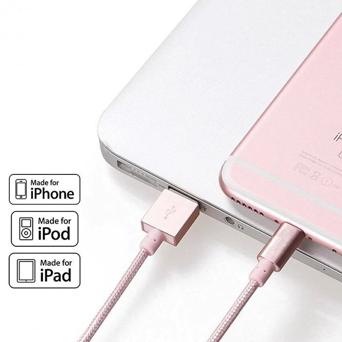 Lightning Cable, VP 2Pack 10 FT iPhone Charger Cord nylon braided for Apple iphone SE, iPhone 7, 6s, 6s+, 6+,... N20