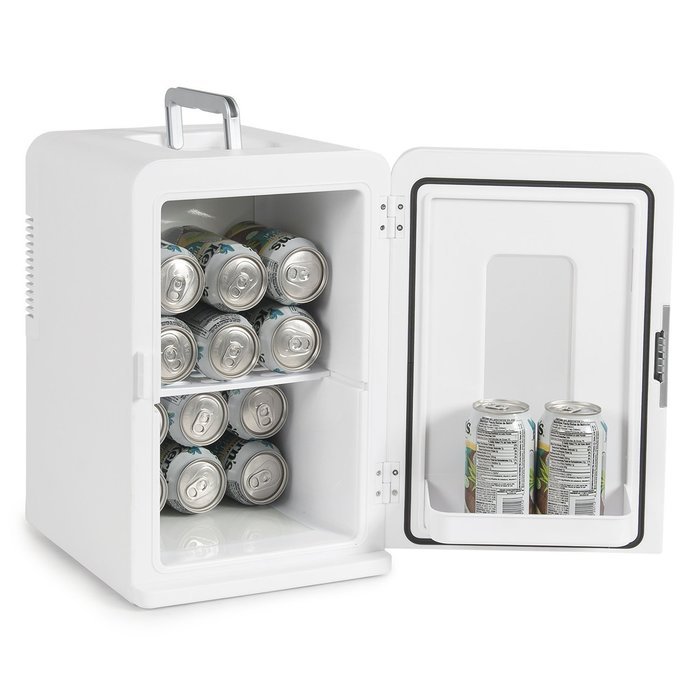 Della Portable Mini Fridge Cooler and Warmer 15L Home ,Office, Car, Rv Camping, Boat N7