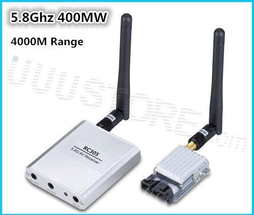 Fpv Rc Boscam 5.8G 5.8Ghz 400mW 8CH 8Channel FPV AV video and audio Transmitter & Receiver TS353 + RC305 For RC...