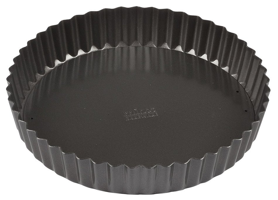 Winco FQP-8 8" Non-stick Carbon Steel Quiche Pan