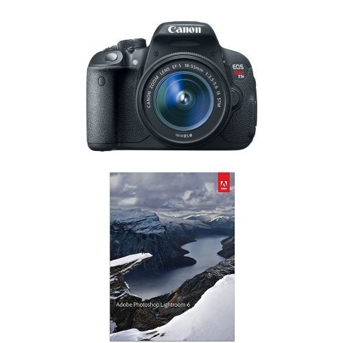 Canon EOS Rebel T5i Digital SLR with 18-55mm STM Lens + Adobe PhotoShop Lightroom 6