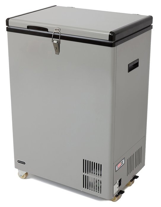 Whynter FM-951GW 95 quart Portable Wheeled Freezer with Door Alert and 12V Option, Gray N9
