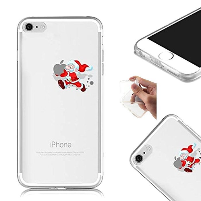 TYoung Case for iPhone 5C Cover [Santa Claus] Pattern Soft TPU Flexible Silicone Case Transparent Clear Crystal... N22