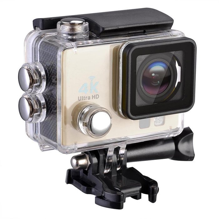 AW WiFi 4K Full HD 1080P Waterproof Digital Sport Action Camera For Bicycle Car DVR Diving Champagne