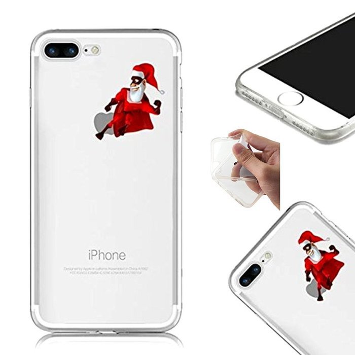 TYoung Case for iPhone 5C Cover [Santa Claus] Pattern Soft TPU Flexible Silicone Case Transparent Clear Crystal... N29