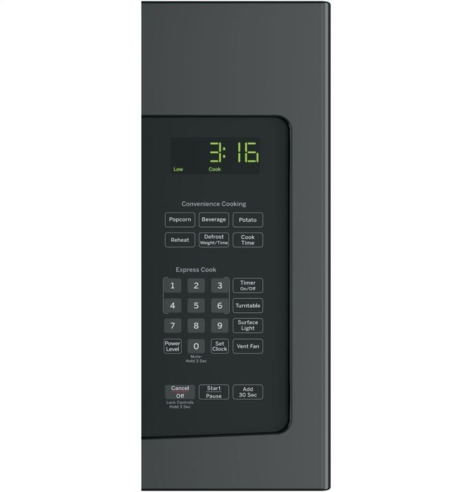 GE JNM3163DJBB 1.6 Cu. Ft. Black Over-the-Range Microwave N3
