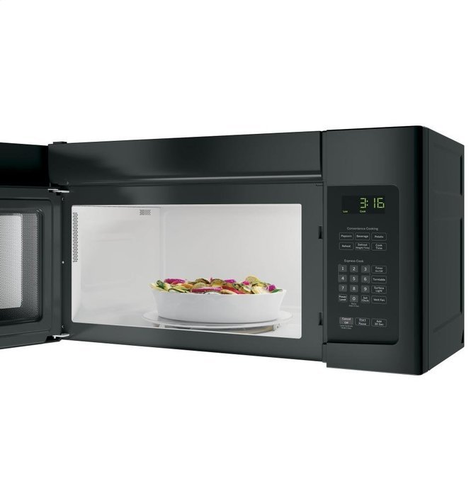 GE JNM3163DJBB 1.6 Cu. Ft. Black Over-the-Range Microwave N4