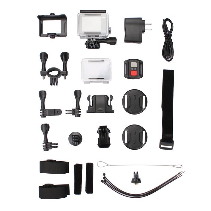 FSTgo H3 4K Ultra HD 360 VR Panoramic Sports Action Cameras H.264 1080P Full Dual LCD Screen+Waterproof Wifi APP... N3