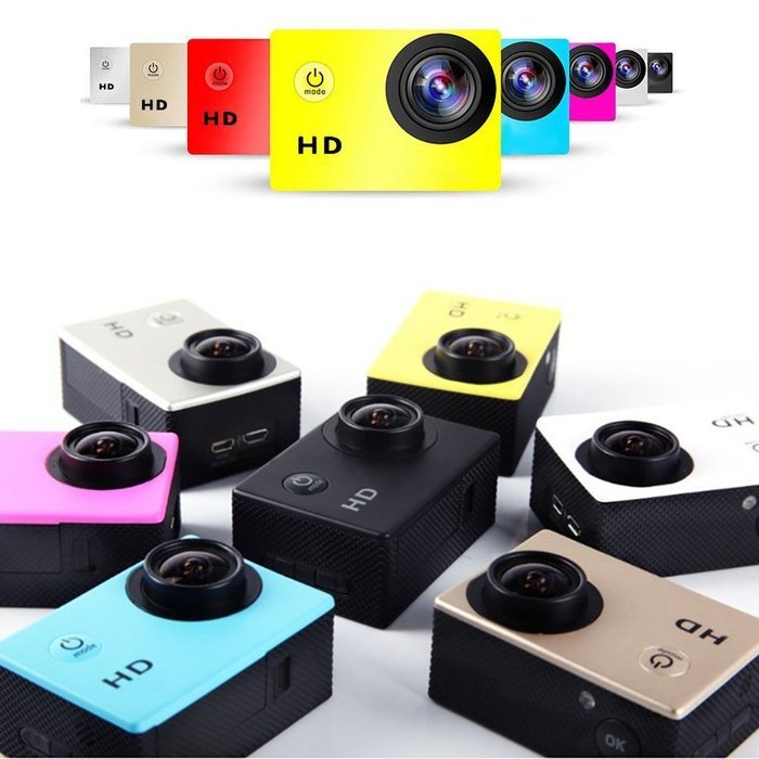 GOLDFOX SJ4000 HD Waterproof Sports DV 720P Action Camera Diving Camera 30mHelmet Bike Car CAM Black