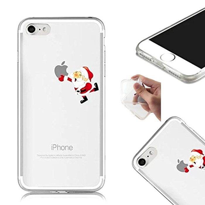 TYoung Case for iPhone 5C Cover [Santa Claus] Pattern Soft TPU Flexible Silicone Case Transparent Clear Crystal... N32