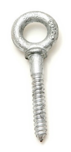 Forney 61365 Screw Eye Bolt Shoulder, Hot Dipped Galvanized, 3/8-Inch-by-2-1/2-Inch Overall Length by Forney