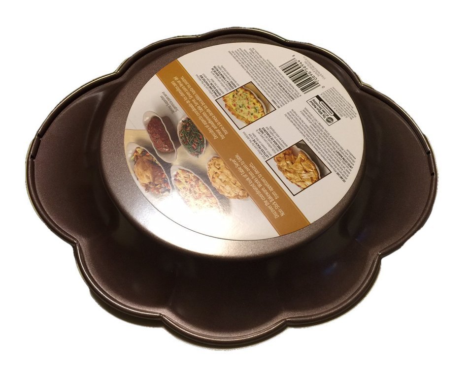 Wilton 9.75 Pie Pan Table Serve Non-Stick Bakeware, Brown by Wilton Brands