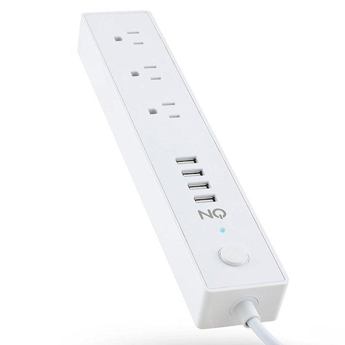 ON 3 AC Outlet Surge Protector Power Strip with 4 USB Charging Station, USB 3.1A Max Output with Level 6 Efficiency... N17