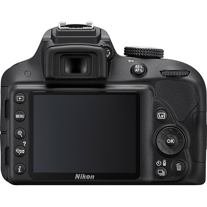 Nikon D3300 Digital SLR Camera & 18-55mm G VR (Black) & 55-200mm VR DX II AF-S Zoom Lens + 32GB Card + Case +... N3