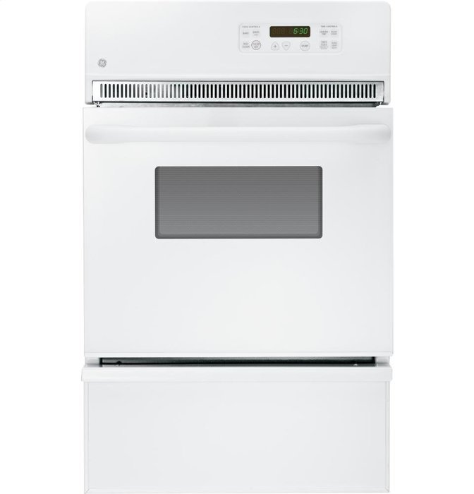 GE JGRP20WEJWW 24" White Gas Single Wall Oven N3