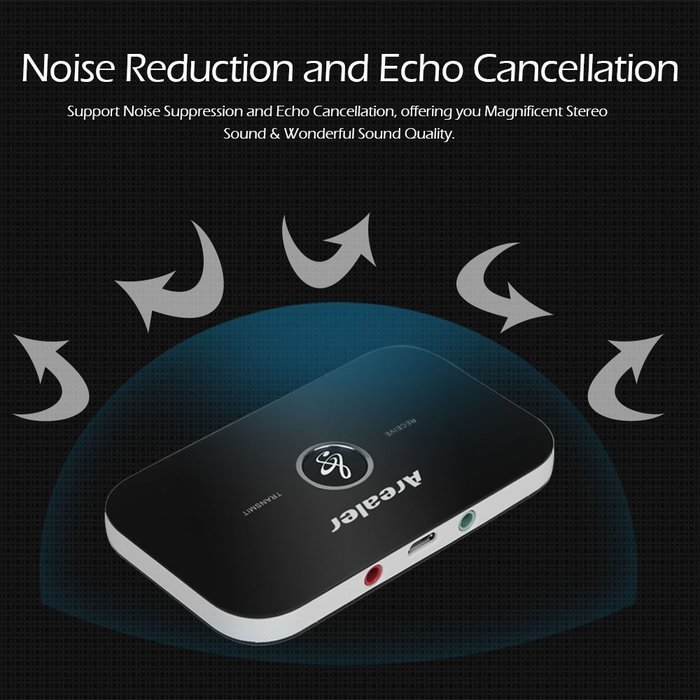 Arealer&reg; B6 2 in 1 Bluetooth Transmitter & Receiver Wireless A2DP Bluetooth Audio Adapter Portable Audio Player... N3