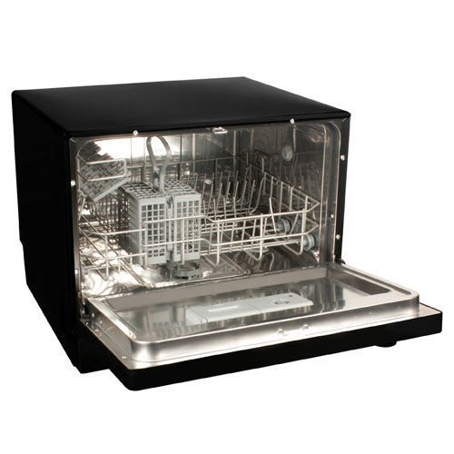 New PDW60EB Small Portable Countertop Compact Dishwasher - 6 Place Setting N4