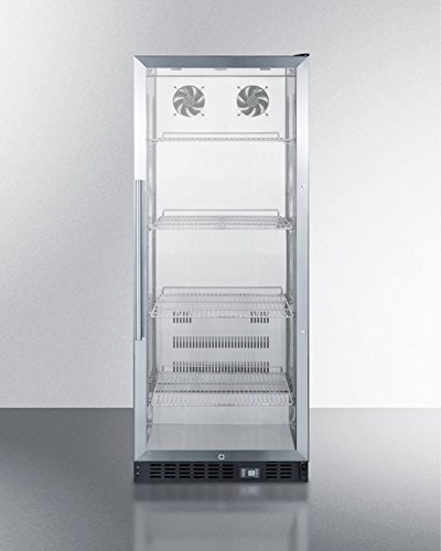 Summit SCR1156 Commercial Beverage Merchandiser with 11 cu.ft. Capacity SS Interior Self-Closing Door and a Digital... N2