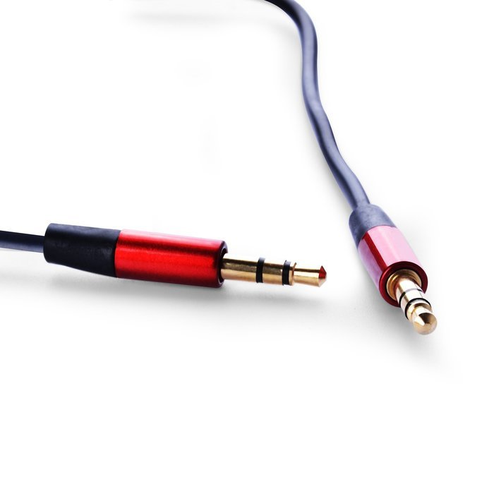 3Ft Male to Male 3.5mm Universal Gold Plated Design Tangle-Free [Tangle-Resistant] Slim Thin Auxiliary Audio Stereo... N3