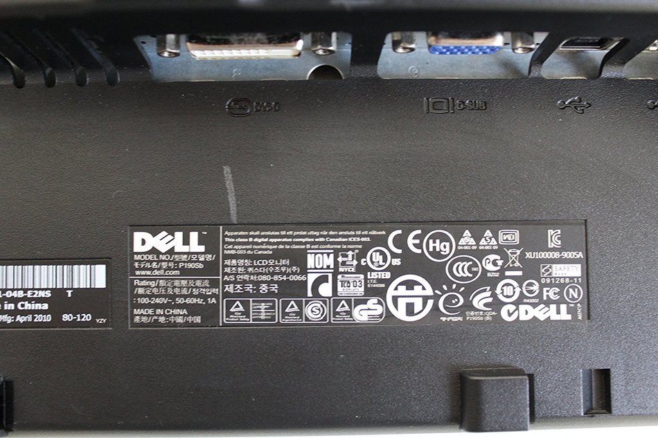 DELL P190SB DELL 19 FLAT PANEL MONITOR
