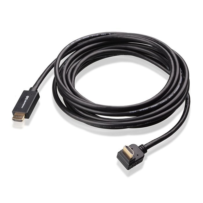 Cable Matters High Speed Hdmi Cable With One Degree Elbow Feet D And K Resolution