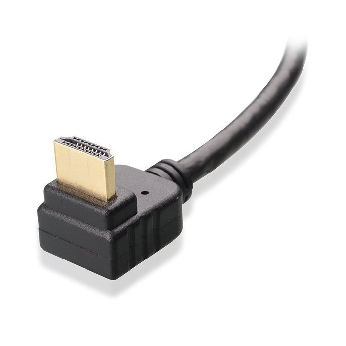 Cable Matters High Speed HDMI Cable with One 90 Degree Elbow 15 Feet - 3D and 4K Resolution Ready N14