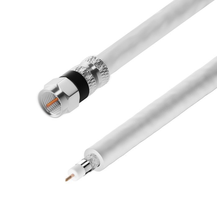 RG-6 | 25 Ft | Black | 2 Pack | UL CL2 Certified Cable Quad Shielded Coaxial Cable For Satellite TV & High Speed... N33