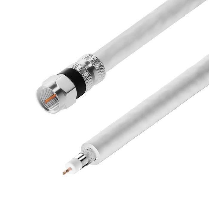 RG-6 | 25 Ft | Black | 2 Pack | UL CL2 Certified Cable Quad Shielded Coaxial Cable For Satellite TV & High Speed... N41
