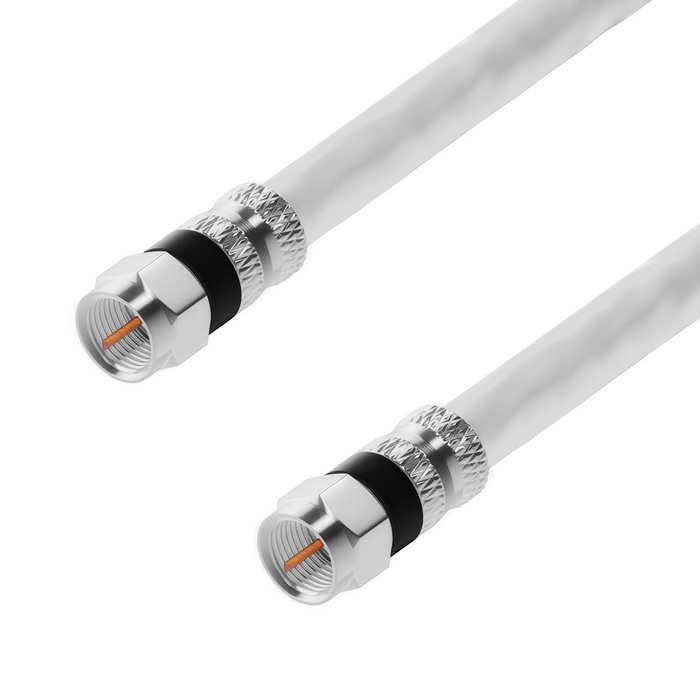 RG-6 | 25 Ft | Black | 2 Pack | UL CL2 Certified Cable Quad Shielded Coaxial Cable For Satellite TV & High Speed... N42