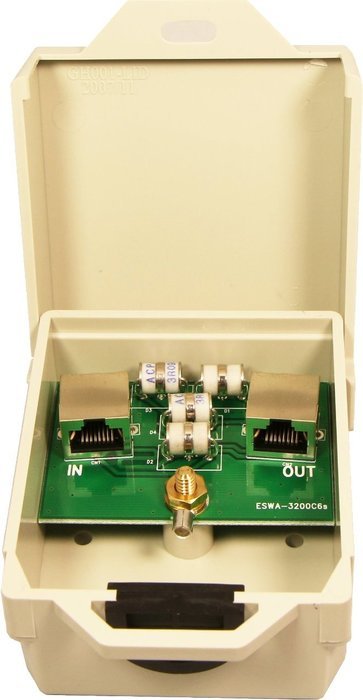 Ethernet Surge Protector -Outdoor- for PoE+ Gigabit 1000Mbs - LAN Network Lighting Surge Suppressor/Arrester -... N3