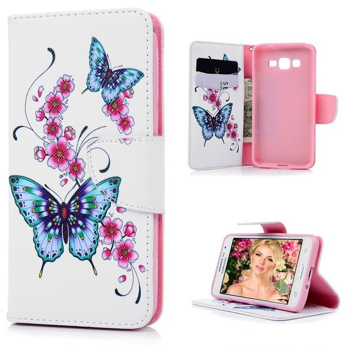 Galaxy Grand Prime Case,Samsung Galaxy Grand Prime Case - Wallet Flip Stand Case PU Leather Case with Shockproof... N38