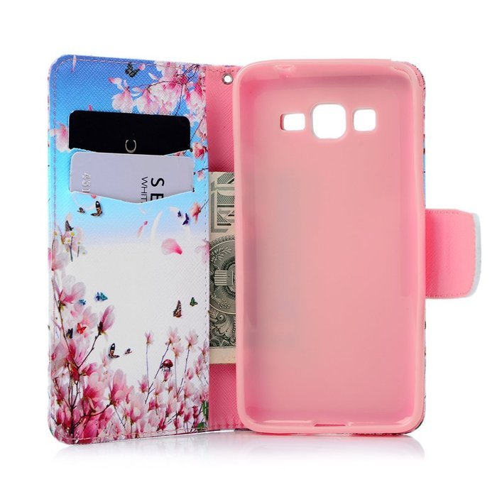 Galaxy Grand Prime Case,Samsung Galaxy Grand Prime Case - Wallet Flip Stand Case PU Leather Case with Shockproof... N44