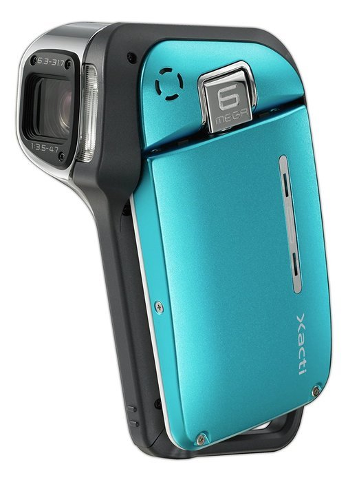 Sanyo Xacti VPC-E1 6MP Waterproof MPEG4 Camcorder with 5x Optical Zoom (Blue) (Discontinued by Manufacturer) N2