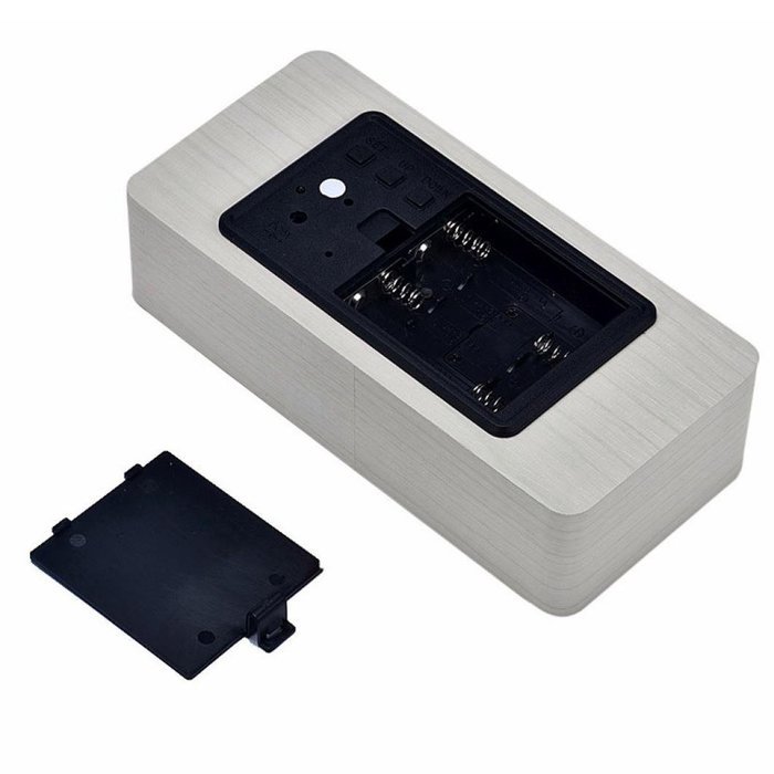 DZT1968 Wooden LED Electronic Desktop Digital Alarm Clock With Temperature N3