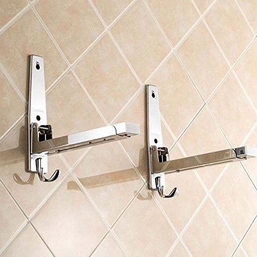 Bluelover SUS 304 Stainless Steel Microwave Oven Holder Rack with Hook Kitchen Tool N5