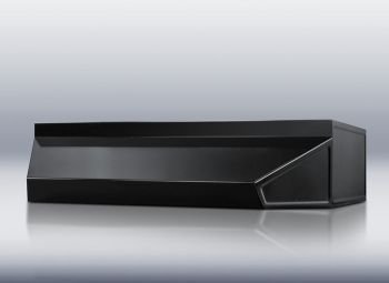 36" Wide Shell Hood in Black