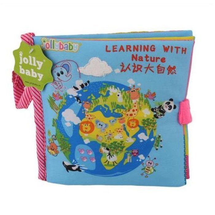 ShungHO Animal Tails Cloth Book Toy Baby Developmental Books Learning Education Gift Toy N3