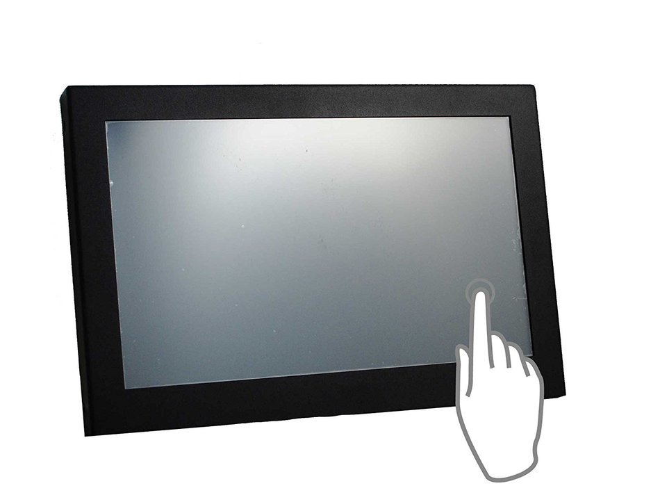 VSL100-WM Widescreen 10.2 inch metal HDMI/VGA touchscreen monitor industrial rugged N2