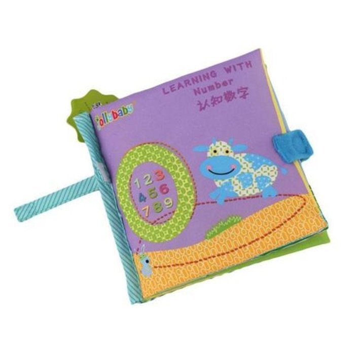 ShungHO Animal Tails Cloth Book Toy Baby Developmental Books Learning Education Gift Toy N6