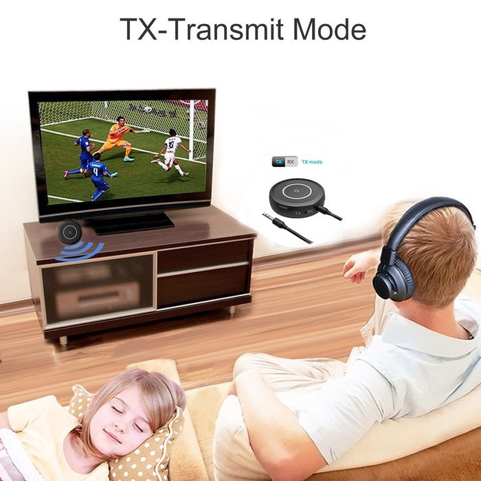YAMAY&reg; Wireless Bluetooth Adapter Receiver 2 in 1 for Car Radio TV Home Stereo PC Headphones Speakers APTX with... N3