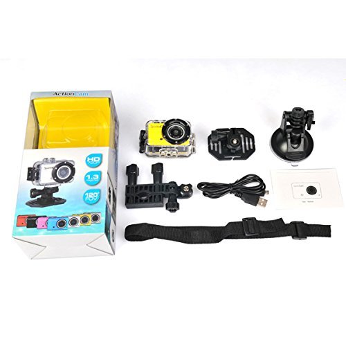 M200 Waterproof 720P 1.3 MP CMOS Action Sports Camera / Car DVR w/ TF/ Mini USB