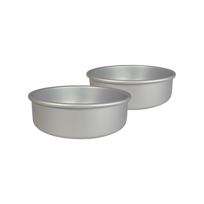 Fat Daddio's Anodized Aluminum Round Cake Pan, 6 Inches by 2 Inches N13