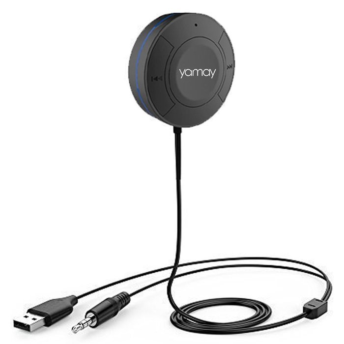 YAMAY&reg; Wireless Bluetooth Adapter Receiver 2 in 1 for Car Radio TV Home Stereo PC Headphones Speakers APTX with... N6