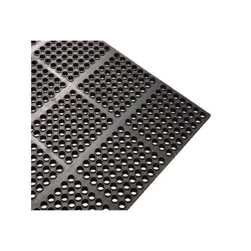 Tiger Chef Interlocking Floor Mat, 3-Feet x 3-Feet x 1/2-Inch, Black Anti-Fatigue Rubber Floor Mat 36 by 36 inches... N2