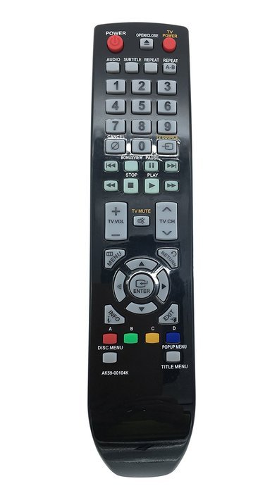 New Replaced Samsung Remote AK59-00104K AK5900104K For BD-P4600 BD-P3600 BD-P1590 BD-P1590/1600 N3