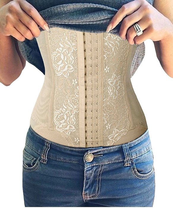 Junlan Waist Trainer Cincher Tummy Slimmer Breathable Shapewear Girdle N6