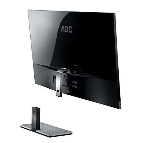 AOC - 27" Widescreen Flat-panel IPS LED Hd Monitor - Piano Black/silver