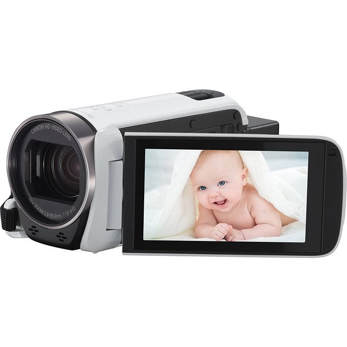 Canon VIXIA HF R700 57x Zoom Full HD 1080p Video IS Digital Camcorder (White) + 64GB Card + Case + Tripod + Digital... N2
